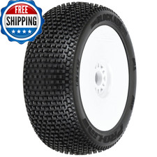 Pro-Line Racing Blockade S3 18 Buggy Mtd V2 White Wheels F/R Pro9039233 Rc Tire
