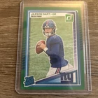 2025 Panini Donruss - Rated Rookie Jaxson Dart #400 Press Proof Green (RC)