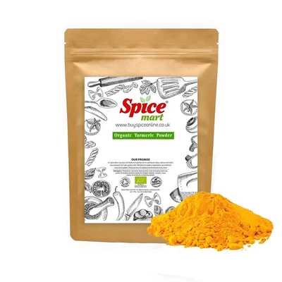 SPICE MART 100g | ORGANIC Turmeric Tumeric Powder | Haldi Premium Quality Soil Asso Cert