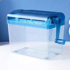 Mini Manual Paper Shredder No Power Needed Hand Crank Paper