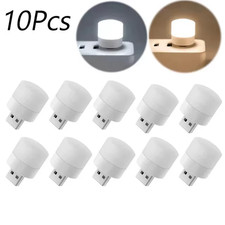 1/10Pcs Mini USB Night Light Warm White Eye Protection Book Reading Light USB Pl