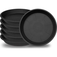 6 Pack Plant Saucers for Indoor Pots, 4 to 19 Inch Plant Drip Trays, Heavy Duty