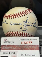 Jsa Full Name #9 Minnie Minoso Signed Baseball Saturnino Orestes Arrieta Armas