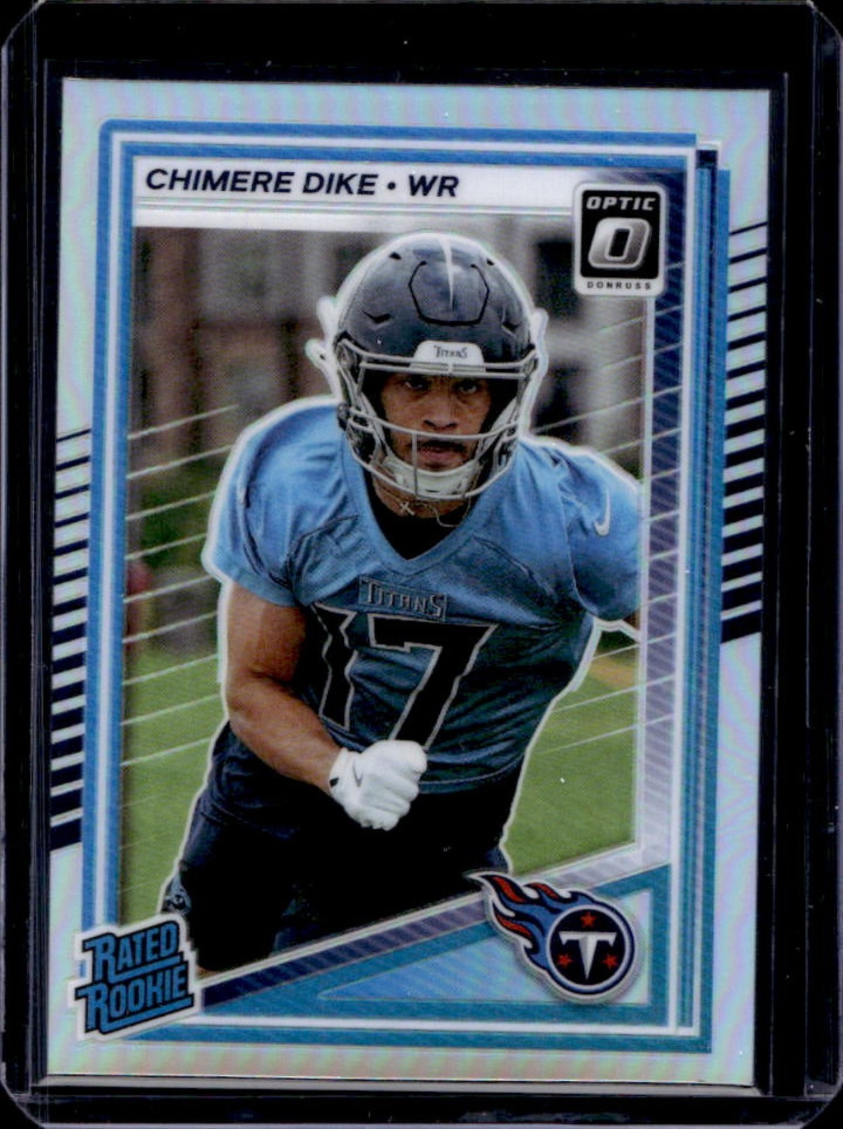 2025 Panini Donruss Optic Chimere Dike Rated Rookie Holo Prizm #269 Titans