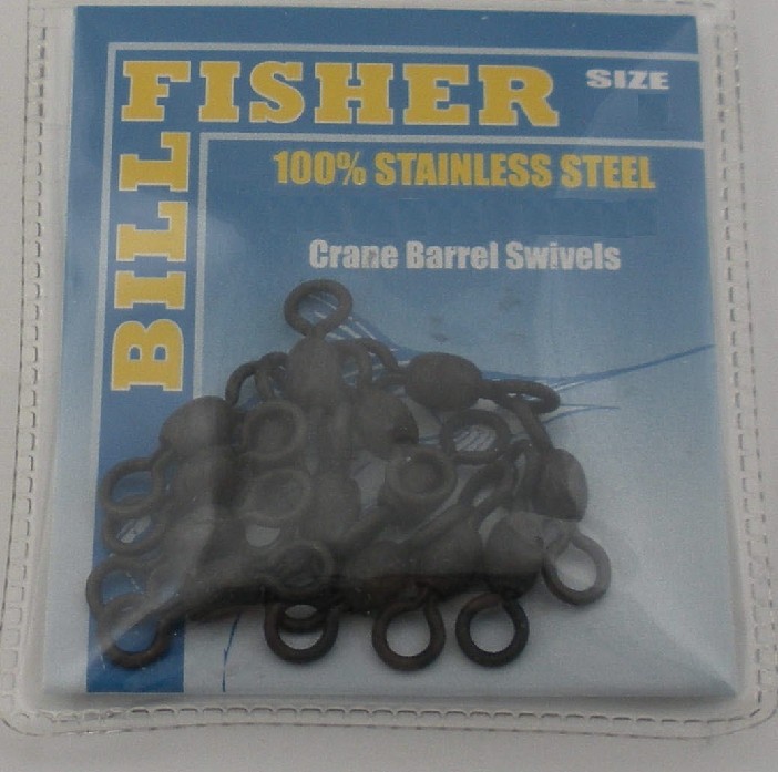 Sea Striker BCBS5 Black Crane Barrel Swivel 15Ct 90Lb Stainless