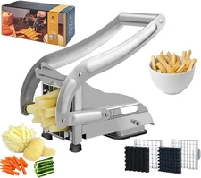 French Fry Cutter, Stainless Steel Potato Cutter,Potato Slicer use w/Air Fryer