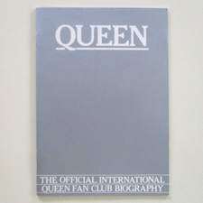 Queen 1980 Official Fan Club Biography Book Magazine Freddie Mercury - EX