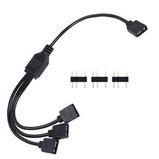 ARGB Splitter Cable 5V 3Pin Addressable RGB 1 to 3 Splitter Cable with Male Pins