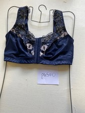 BON PRIX Embroidered Bra in Dark Blue UK 38E  PH540.1 
