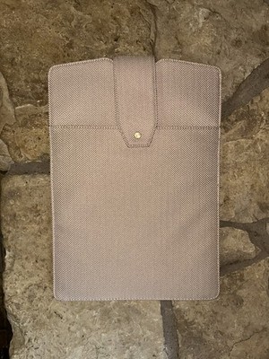 Lindsay Albanese The Daily Laptop Clutch Sleeve Case Fits 14.5  Laptop Tan Beige