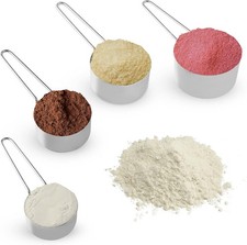 Stainless Steel Measuring Cups Set 4Pc Metal Culinary Couture For Dry Liquid
