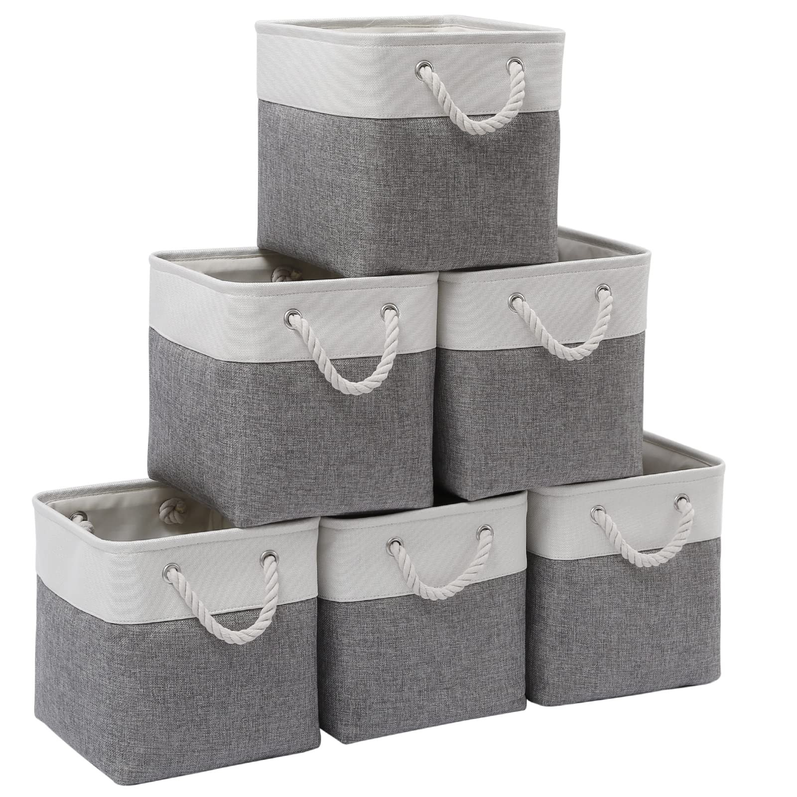 Cube Storage Bins, Collapsible Fabric Cube Storage Bin, 11 Inch Cube Storage ...