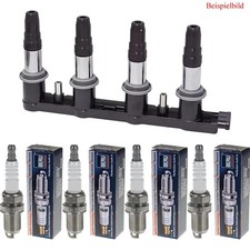 STELLOX Zündspule + 4x BERU Zündkerze für Peugeot 306 Cabriolet 7D N3 N5 2.0