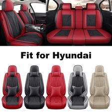 For Hyundai Elantra Tucson Seat Covers 5 Seats Full Set Front Rear Nappa Leather