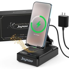 Gifts for Men and Women Wireless Charger Stand with Bluetooth Speaker and Adj...