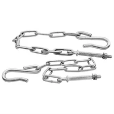 Dynacorn 1163B Tailgate Chain Stainless 41-53 Fits Chevy