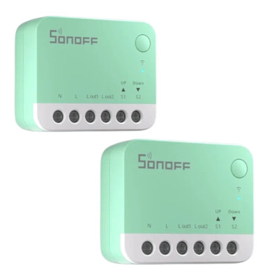 2x SONOFF Dual RBS | WLAN Alexa Schalter Lichtschalter Relaismodul | 2er Pack