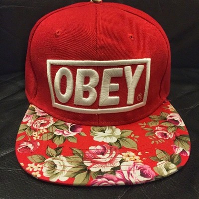 obey floral hat