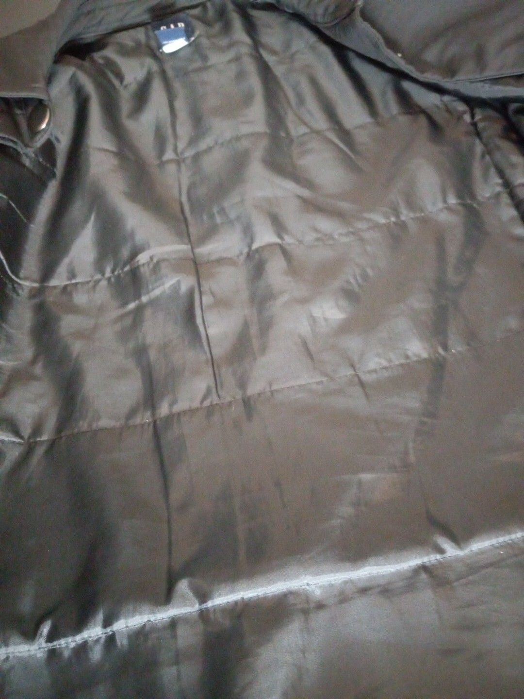 Gap Womens Black Collared Snap Button Closure Lon… - image 13