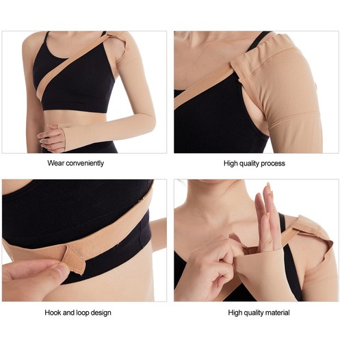 Compression Arm Sleeve For Lymphedema Support And Swelling Relief 23-32mmHg - Picture 4 of 24