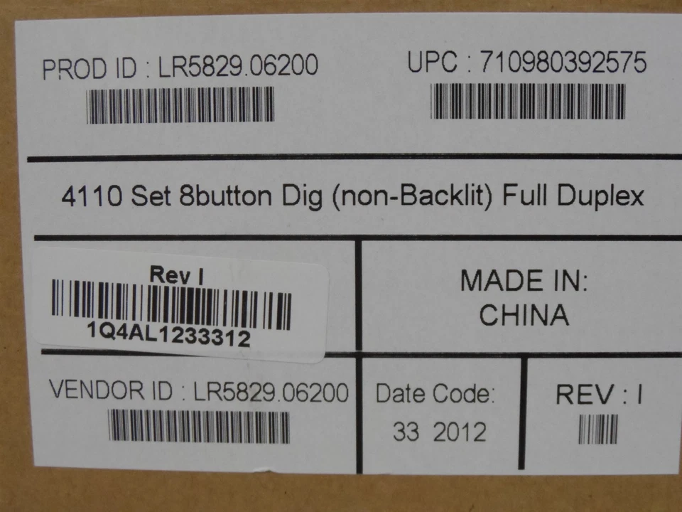Mitel Inter-tel Encore New 4110 618.5115 8 Button Full Duplex Phone LR5829.06200 - Image 3 of 4