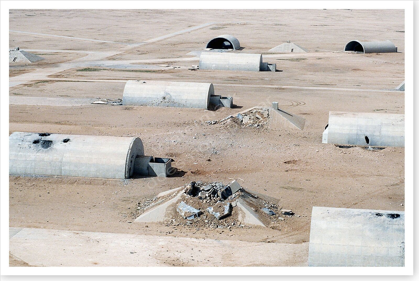 Damage To Hardened Aircraft Bunkers Iraq Operation Desert Storm 8x12 Photo