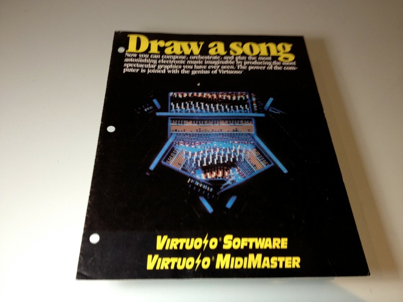 Virtuoso MidiMaster (Draw a Song) Software (Atari/Commodore) (1970's)