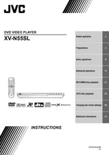 JVC XV-N55SL DVD Player Owners Instruction Manual Reprint