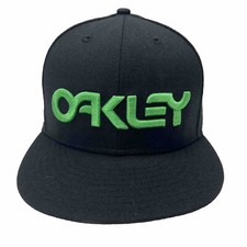 Oakley New Era 59Fifty size 7 3/8 Fitted Baseball Hat Raised Embroidered Wool