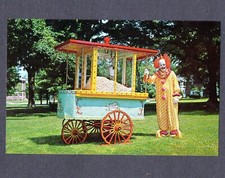 Vintage Hopkinton MA Clown at Popcorn Machine...