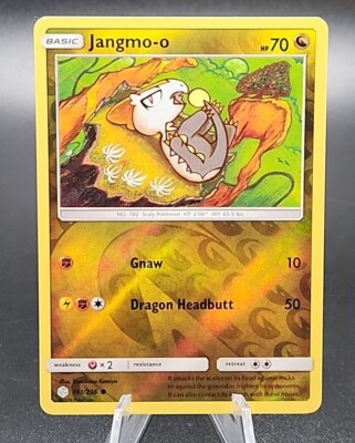Jangmo-o Sun & Moon Cosmic Eclipse 161/236 Reverse Holo Pokemon TCG NM-MT 