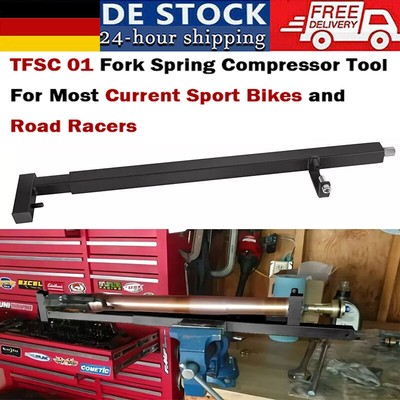TFSC 01 Motorcycle Fork Spring Compressor Tool for Sport Bikes Road Racers Rider