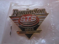 VTG Remington ARMS Rifle Shotgun Lapel Pin Pinback Hat 2002 Grand American STS
