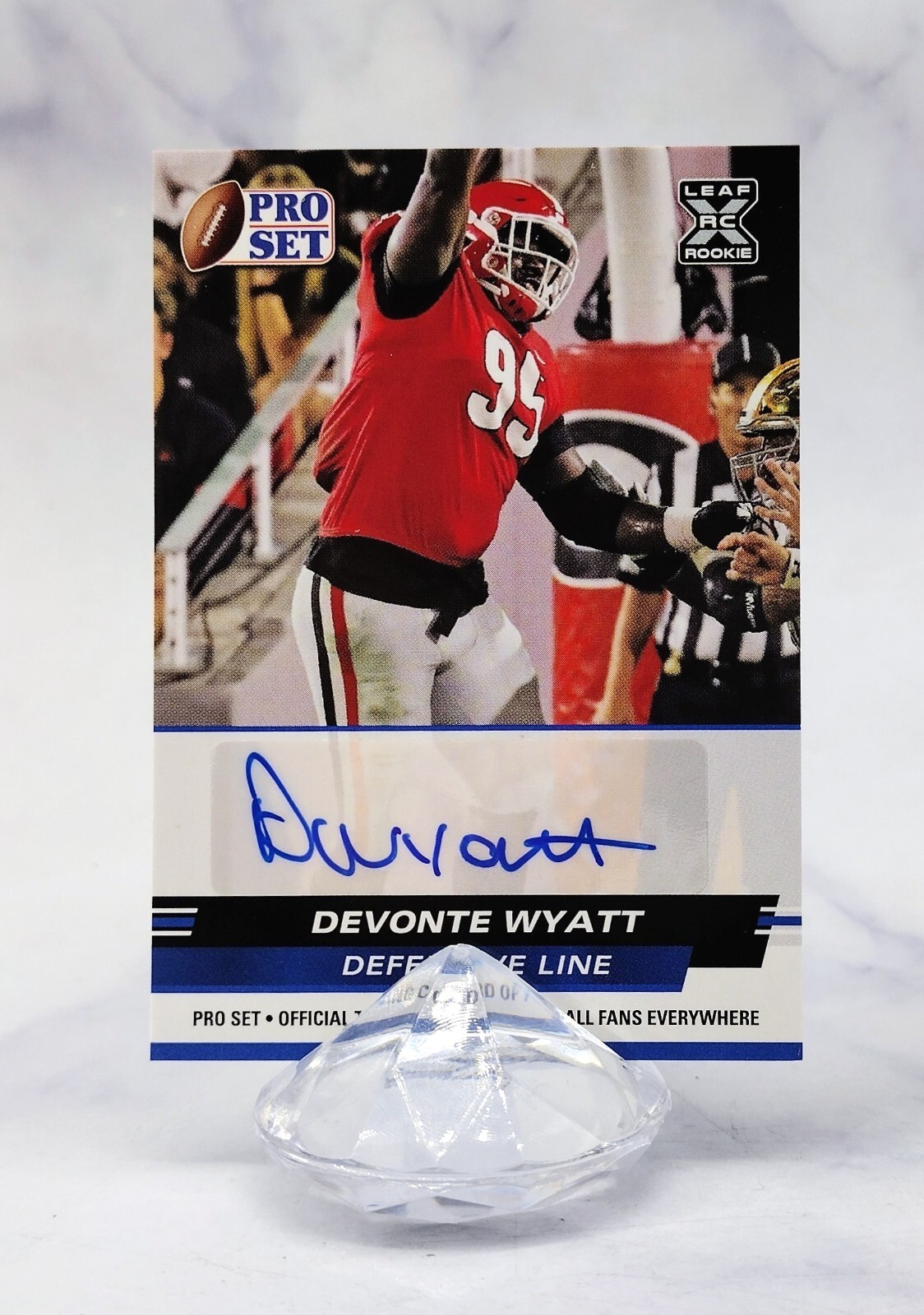 2022 Leaf Pro Set Draft Auto Blue Devonte Wyatt #PSA-DW2 Rookie Auto RC
