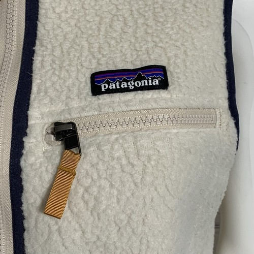 Patagonia Women’s Retro Pile Vest Small Pelican Beige NWT New - Picture 2 of 5