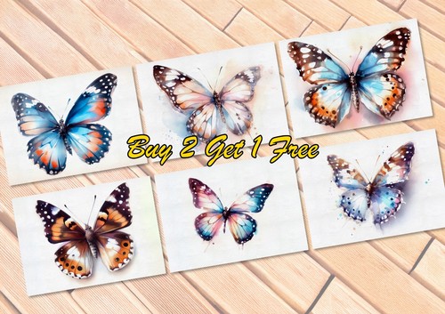 Enchanting Butterfly Collection 5"x7" Print on Matte Paper | Colorful Nature Pai