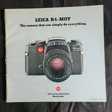 Leica R4 MOT Brochure Pamphlet Literature