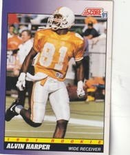 FREE SHIPPING-MINT-1991 Score Alvin Harper   #589  BUCCS