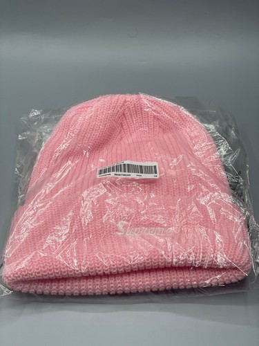 Supreme Loose Gauge Beanie Pink Brand 