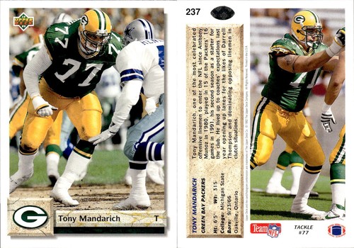 1992 Upper Deck Series 1 Football Complete Your Set #1-250 You Pick! - Picture 187 of 192