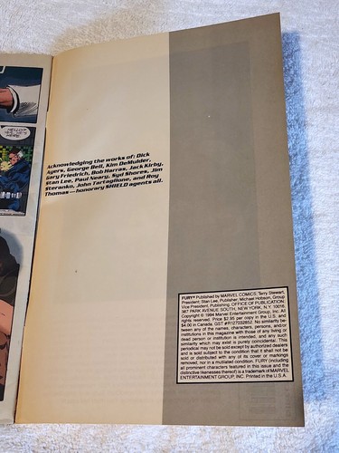 Fury #1 Marvel Comics 1994 Nick Fury Avengers FINE/FINE PLUS BAGGED/BOARDED - Picture 3 of 3