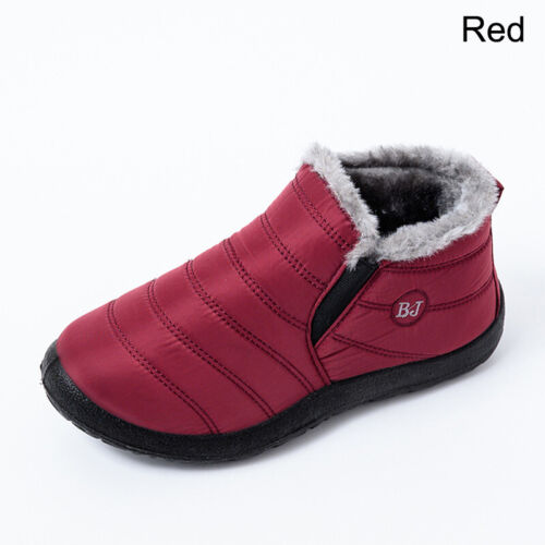 Para mujeres Impermeables Invierno Botas para Nieve Forradas de Piel Sin Cordones Prendas exteriores Cálidas Zapatos al Tobillo - Imagen 6 de 54
