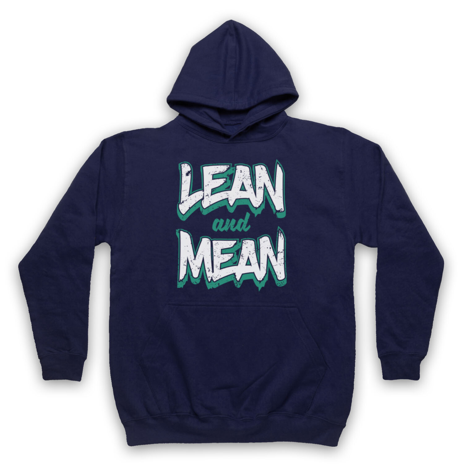 ESLOGAN DE ENTRENAMIENTO DE CULTURISMO LEAN AND MEAN GIMNASIO PESAS UNISEX SUDADERA CON CAPUCHA PARA ADULTOS