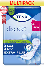 TENA Lady Extra Plus InstaDry  Incontinence Pads - 6 Packs of 8 - Total 48 Pads