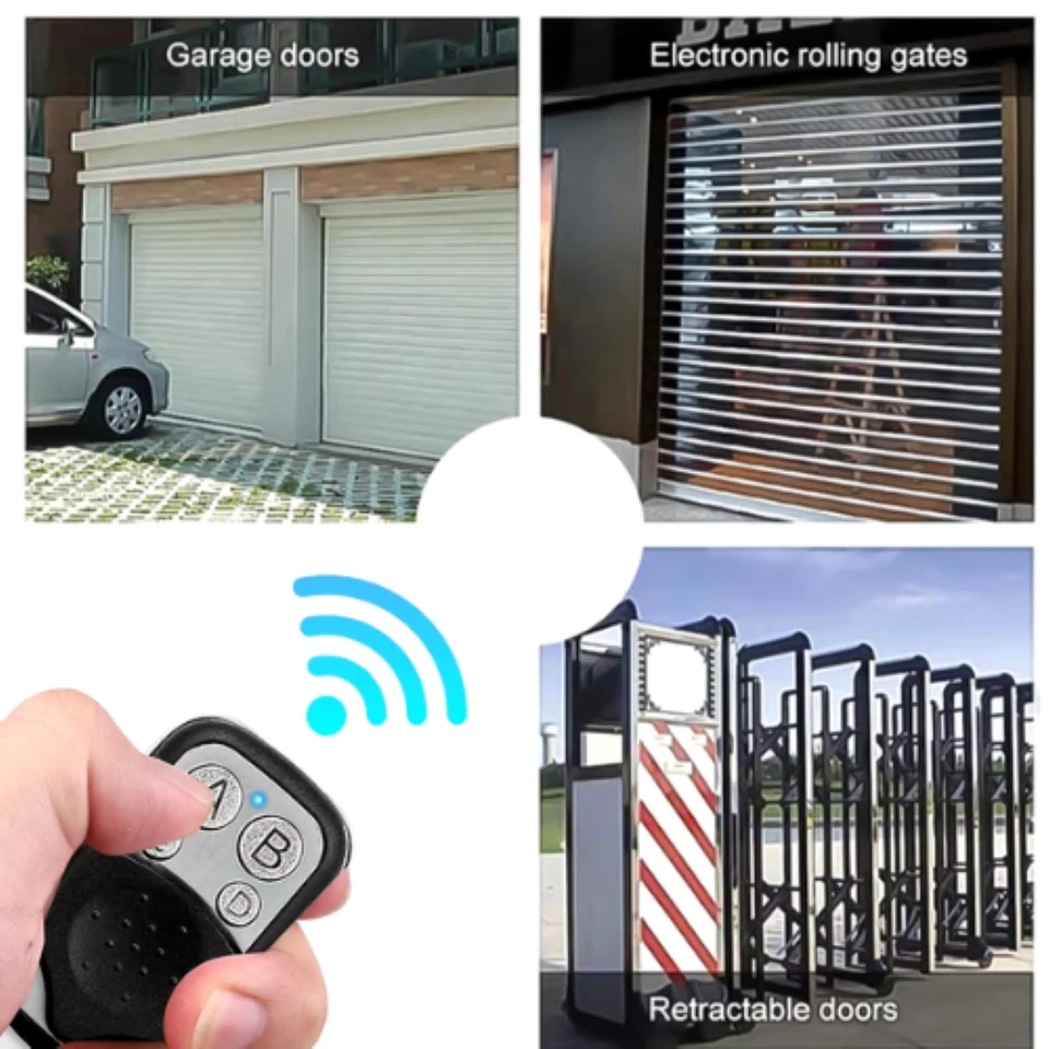 x2 Télécommande Universelle 433 MHz pour Portail Porte de Garage Copieuse Signal - Photo 2/4