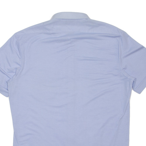 Camisa lisa azul M de TREND para hombre - Imagen 4 de 6