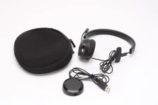 Jabra Evolve 30 II MS Stereo Noise Canceling Headset W/ ENC060 AUX to USB & Case