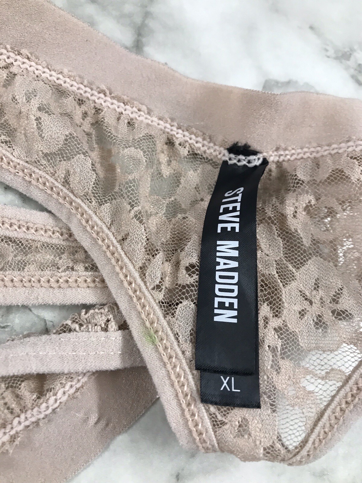 Steve Madden Lace Thong Size X-Large Rare Exclusive of Trim image 6