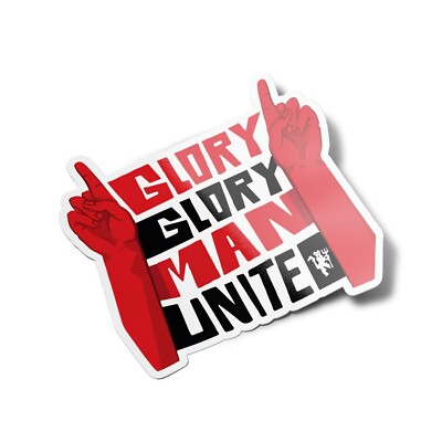PACKUNG x5 AUFKLEBER STICKER Fans Manchester United Football Glory Fans
