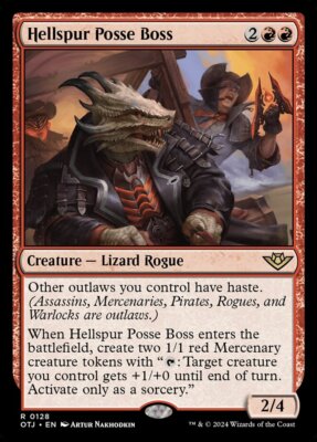 MTG Hellspur Posse Boss (128/440) Outlaws of Thunder Junction NM